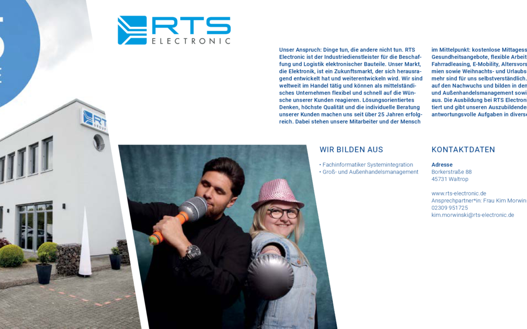 RTS Electronic in the “Curiosity Meets Experience” brochure