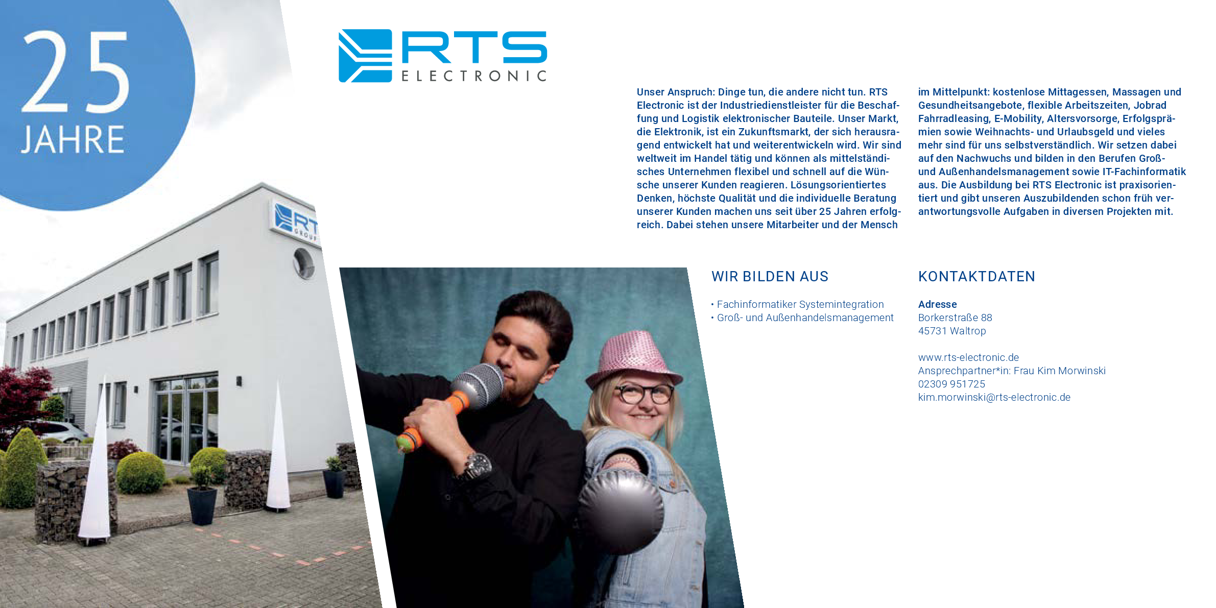 RTS Electronic in the “Curiosity Meets Experience” brochure