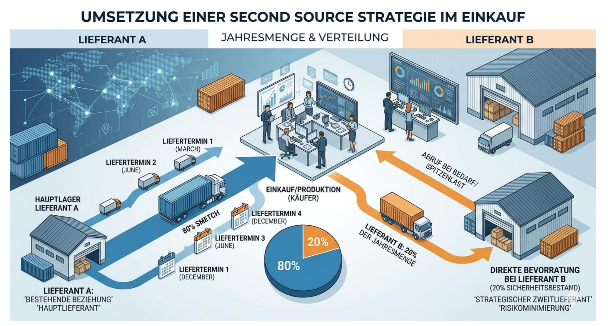 Second-Source-Strategie zur Vermeidung von Lieferengpässen bei elektronischen Bauteilen